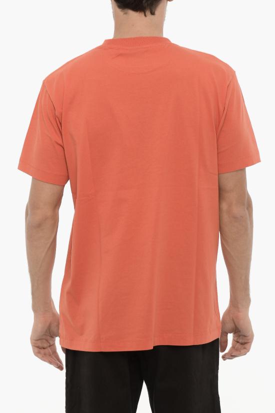  마르셀로 불론 반팔 티셔츠 CMAA018F23JER0052001 Orange - MARCELO BURLON