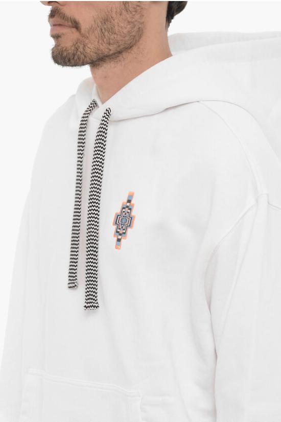  마르셀로 불론 후드 티셔츠 CMBB106F23FLE0030133 White - MARCELO BURLON