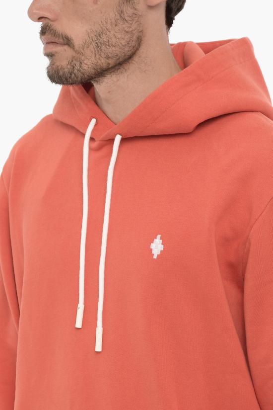  마르셀로 불론 후드 티셔츠 CMBB007F23FLE0052001 Orange - MARCELO BURLON