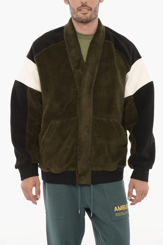  엠부시 봄버 자켓 BMBA024F22FLE0015500 Nero Verde