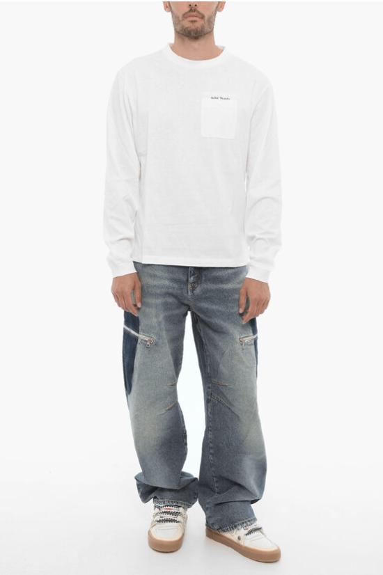  팜앤젤스 긴팔 티셔츠 PMAB043E23JER0010103 White - PALM ANGELS