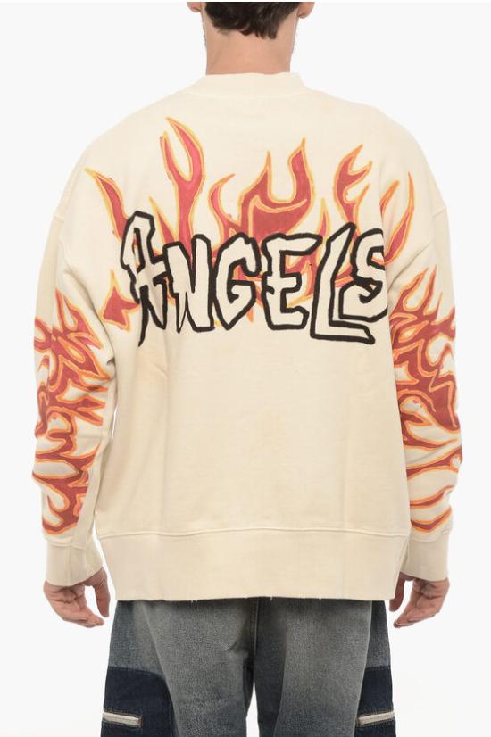  팜앤젤스 긴팔 티셔츠 PMBA065F22FLE0060310 White - PALM ANGELS