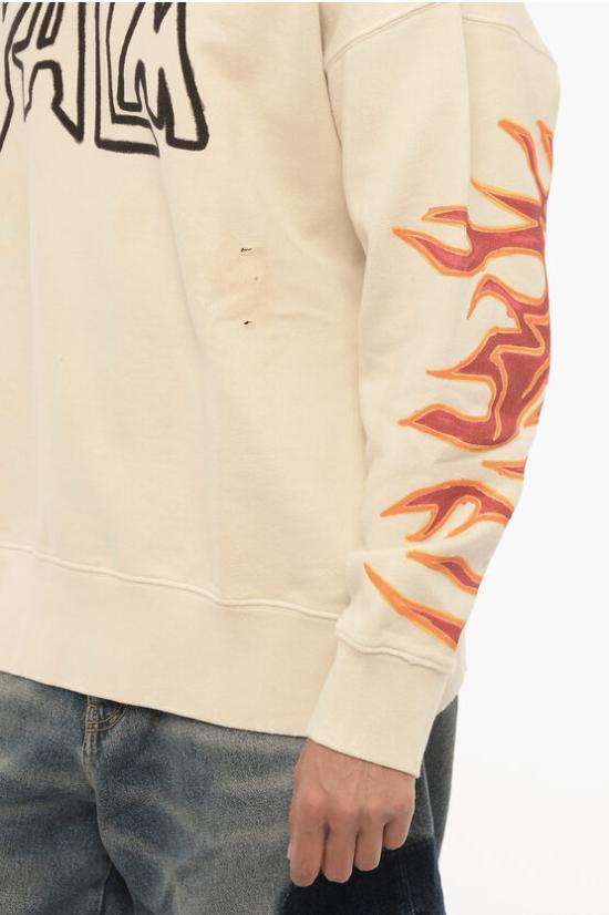  팜앤젤스 긴팔 티셔츠 PMBA065F22FLE0060310 White - PALM ANGELS