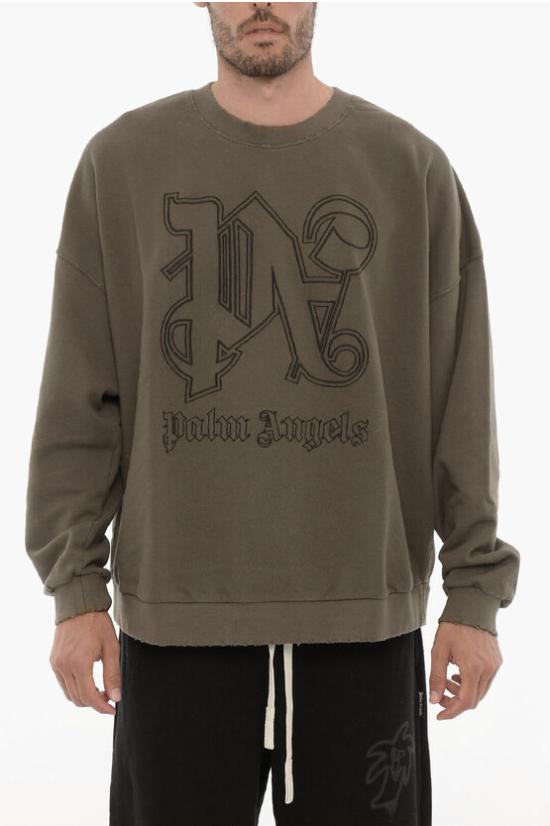  팜앤젤스 긴팔 티셔츠 PMBA074E23FLE0016010 Military Green
