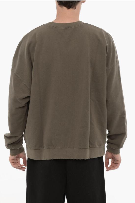  팜앤젤스 긴팔 티셔츠 PMBA074E23FLE0016010 Military Green - PALM ANGELS