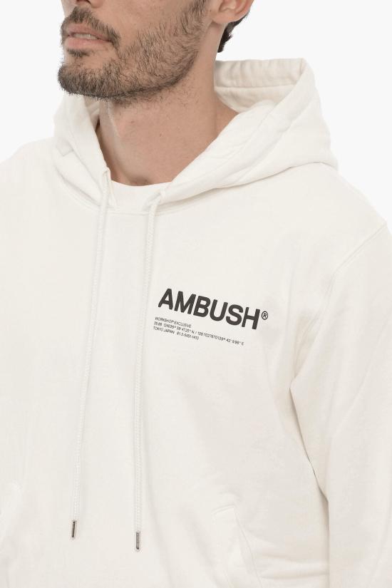 엠부시 후드 티셔츠 BMBB012F21FLE0010309 White - AMBUSH