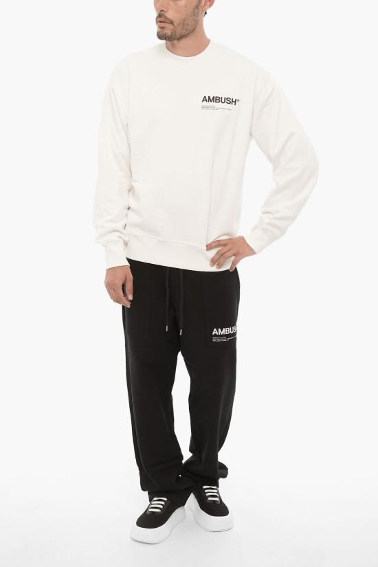  엠부시 긴팔 티셔츠 BMBA021F21FLE0010310 Black White - AMBUSH