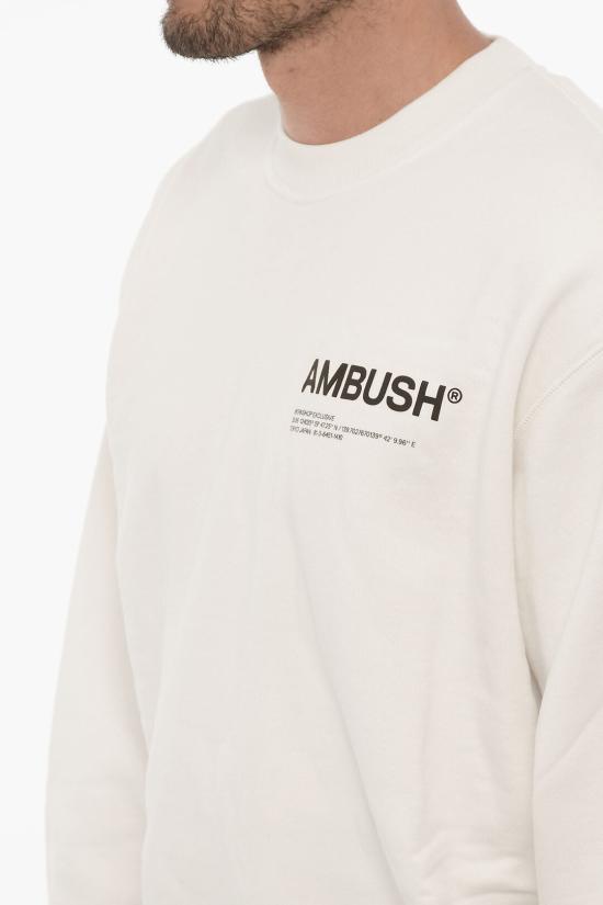  엠부시 긴팔 티셔츠 BMBA021F21FLE0010310 Black White - AMBUSH