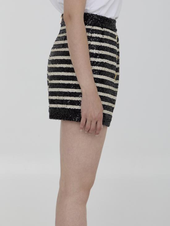 24FW 발망 숏팬츠 DF1PA265 BLACK - BALMAIN