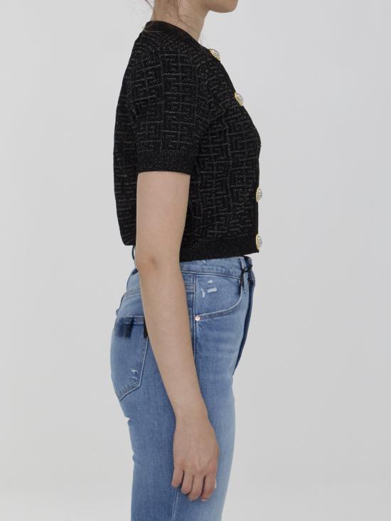 24FW 발망 가디건 DF1SB215 BLACK - BALMAIN