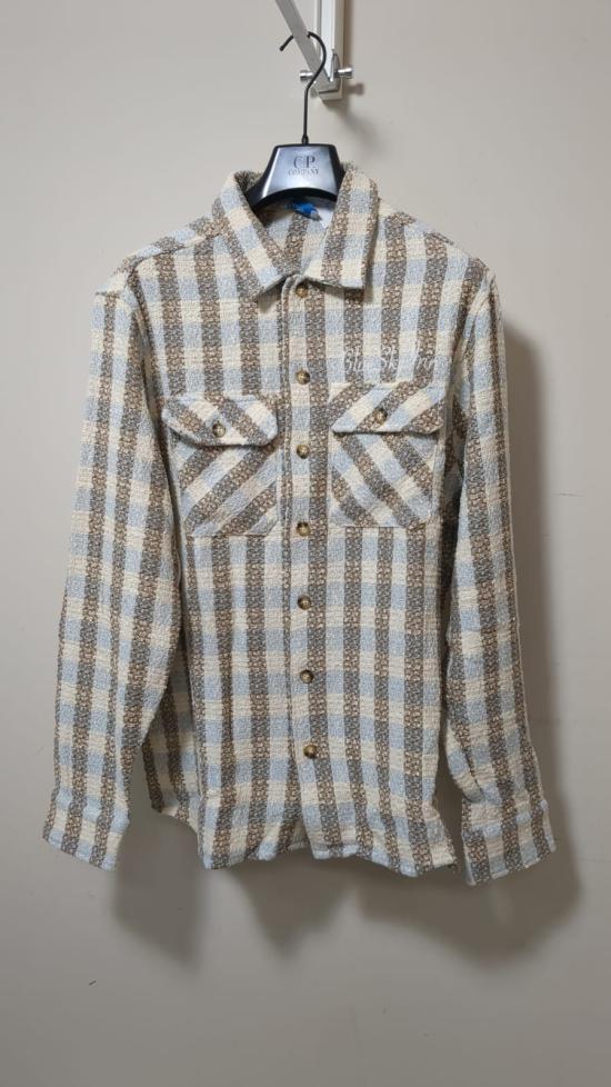  블루스카이인 긴팔 셔츠 BS2304FT004 CHK