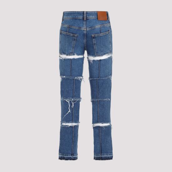  알렉산더 맥퀸 스트레이트 팬츠 757137 QMACH 4164 BLUE STONE WASH - ALEXANDER MCQUEEN