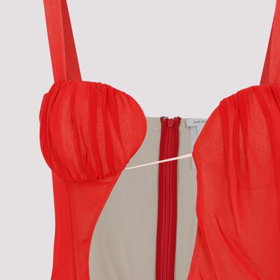  넨시 도자카 숏 원피스 NDAW23DR168 RED - NENSI DOJAKA