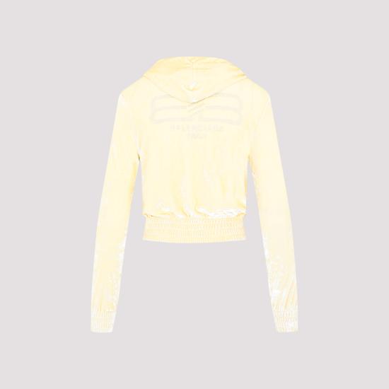  발렌시아가 후드 티셔츠 753474 TOVO3 9020 CREAM - BALENCIAGA