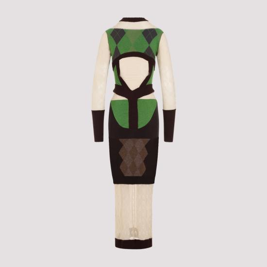  마린세르 롱 원피스 WDR034 UKNI0001 GN45 MULTICOLOR - MARINE SERRE