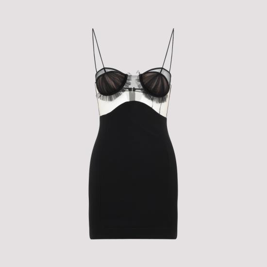  넨시 도자카 숏 원피스 NDAW23DR152 BLACK - NENSI DOJAKA