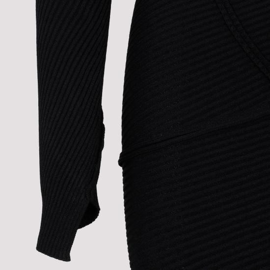  발렌시아가 롱 원피스 751094 T5199 1000 BLACK - BALENCIAGA