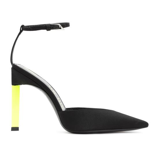  디 아티코 뮬/슬리퍼 231WS413 V015 468 BLACK FLUO YELLOW - THE ATTICO