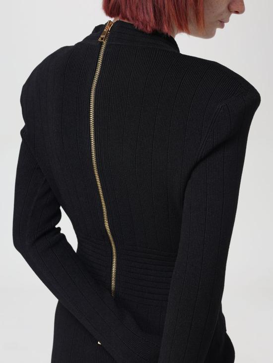 25FW 발망 미디 원피스 DF1R8059KB07 0PA Black - BALMAIN