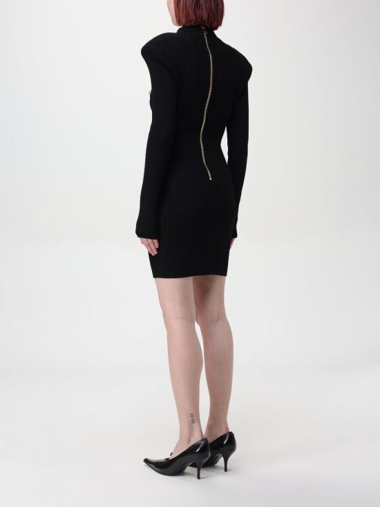 25FW 발망 미디 원피스 DF1R8059KB07 0PA Black - BALMAIN