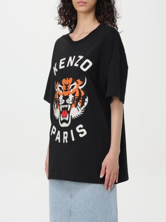 24FW 겐조 반팔 티셔츠 FE68TS0084SI 99J Black - KENZO