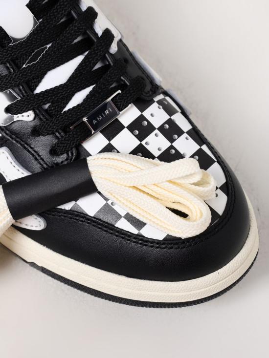 25FW 아미리 스니커즈 AMFOSR1032 BLACK WHITE - AMIRI