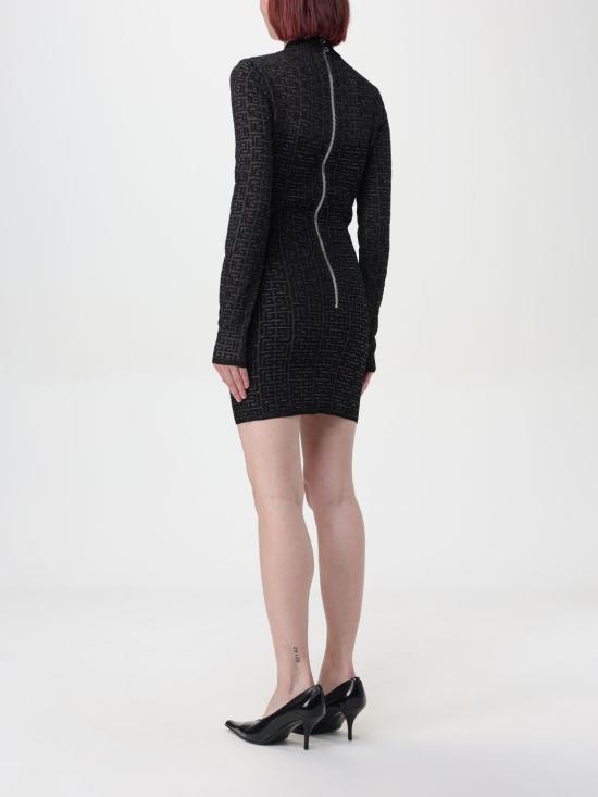 25FW 발망 숏 원피스 DF1R8029KG96 EAC Black - BALMAIN