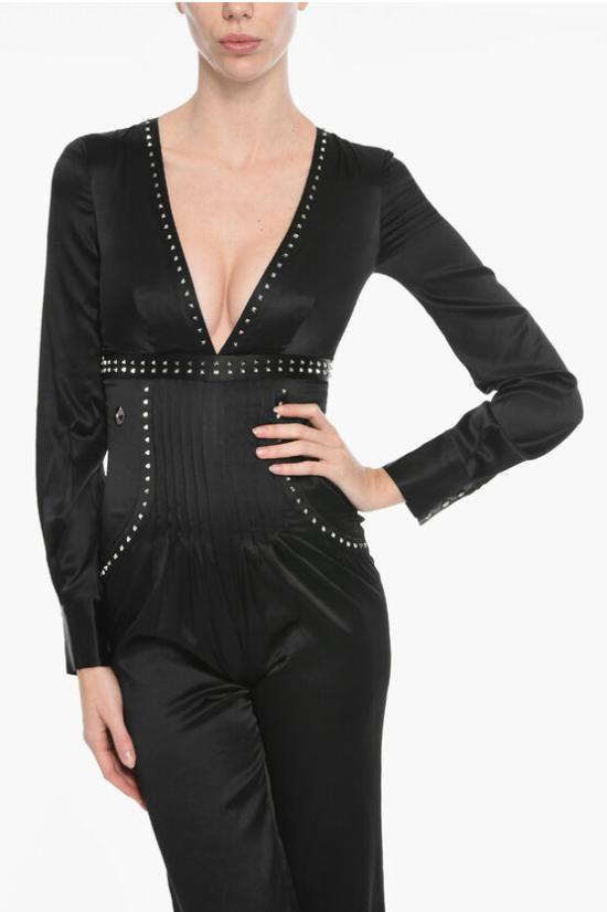  필립 플레인 점프수트 F18C WRG0820 PTE104N 02 Black - PHILIPP PLEIN