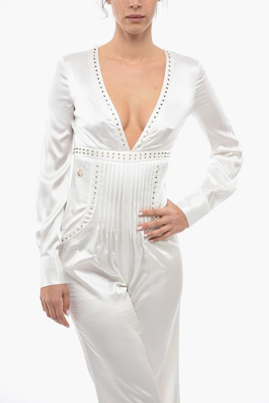  필립 플레인 점프수트 F18C WRG0820 PTE104N 01 White - PHILIPP PLEIN