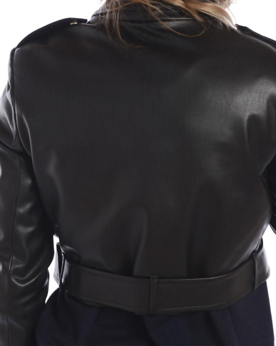  리우조 가죽 자켓 I18073E0225NERO 22222 Black - LIU JO