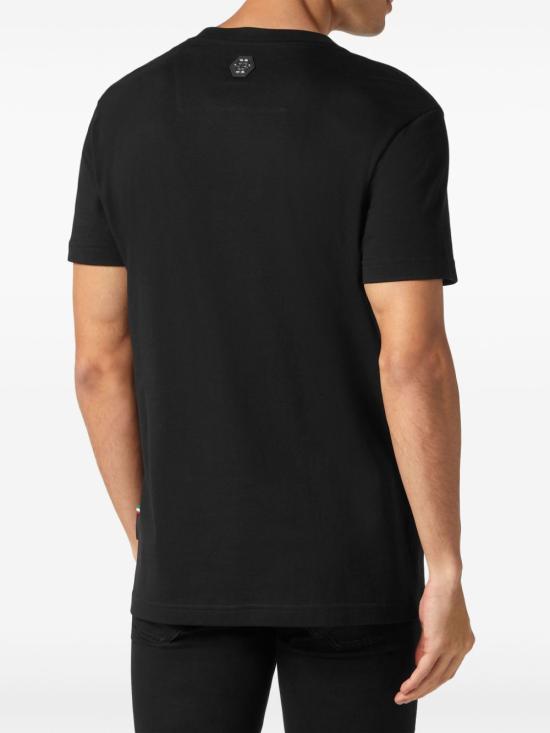  필립 플레인 반팔 티셔츠 MTK7449PJY002N 02 BLACK - PHILIPP PLEIN