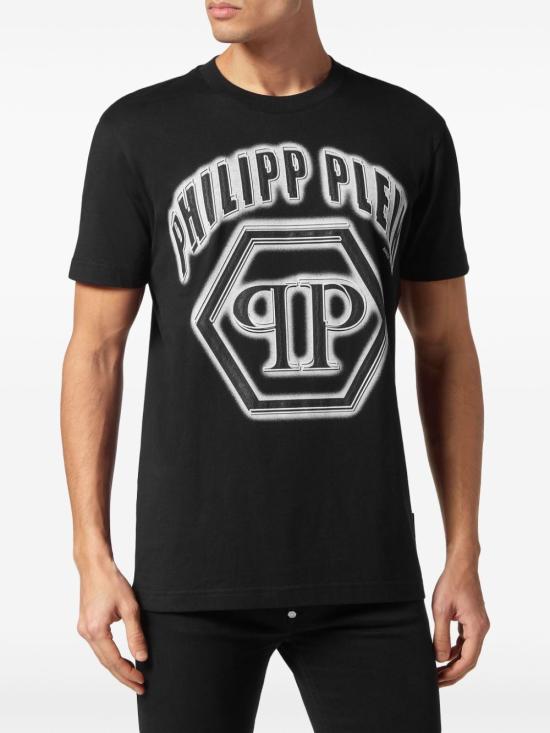  필립 플레인 반팔 티셔츠 MTK7449PJY002N 02 BLACK - PHILIPP PLEIN