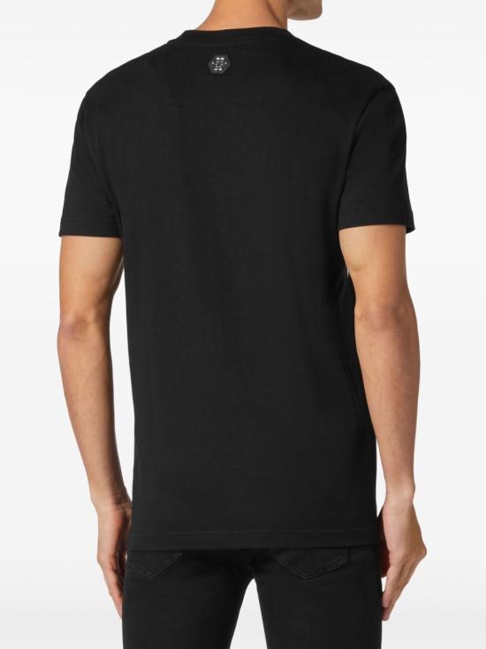  필립 플레인 반팔 티셔츠 MTK7446PJY002N 02 BLACK - PHILIPP PLEIN