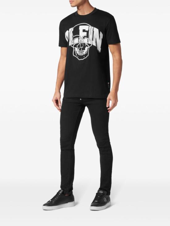  필립 플레인 반팔 티셔츠 MTK7446PJY002N 02 BLACK - PHILIPP PLEIN