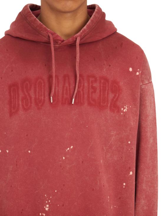  디스퀘어드2 후드 티셔츠 IS74GU0818S25030305 Red - DSQUARED2