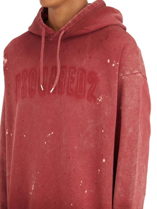  디스퀘어드2 후드 티셔츠 IS74GU0818S25030305 Red - DSQUARED2