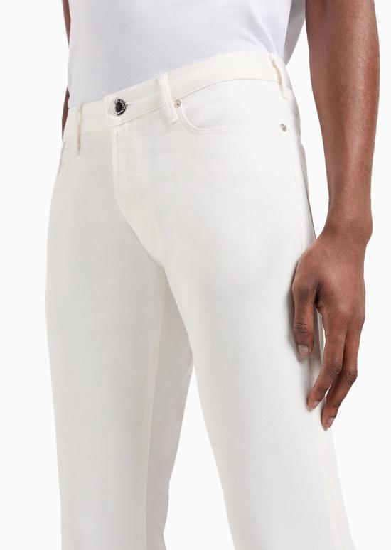  엠포리오 아르마니 스트레이트 팬츠 8N1J06 1NJ9Z 0101 Bianco caldo - EMPORIO ARMANI