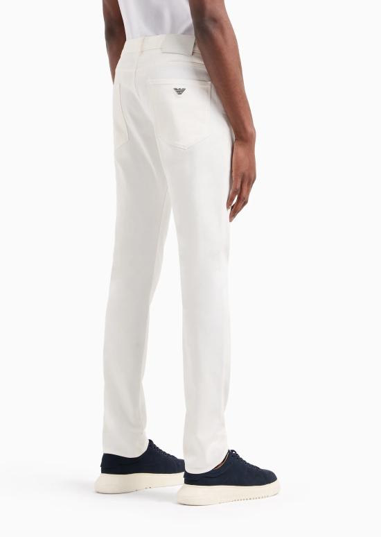  엠포리오 아르마니 스트레이트 팬츠 8N1J06 1NJ9Z 0101 Bianco caldo - EMPORIO ARMANI