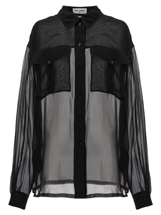  생로랑 셔츠 788262Y115W1000 Black