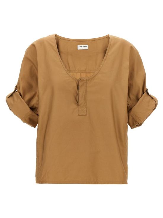  생로랑 블라우스 790080Y7I172495 Beige