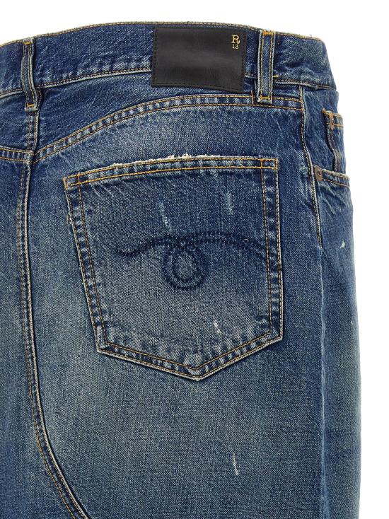 24FW 알13 데님 스커트 R13WD100D216BGARNETBLUE Blue - R13