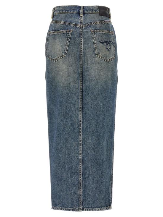 24FW 알13 롱 스커트 R13WD102D213ABARTERINDIGO BLUE - R13