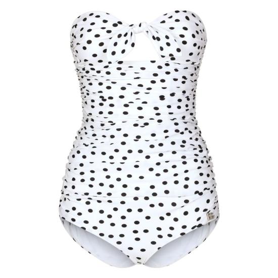 24FW 돌체앤가바나 원피스 수영복 O9C79J FSG8C HWBDN WHITE BLACK