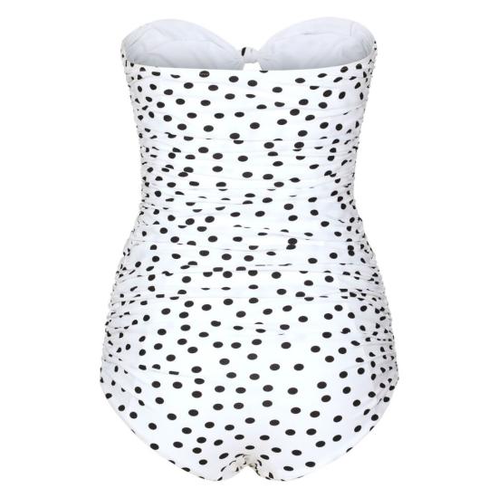 24FW 돌체앤가바나 원피스 수영복 O9C79J FSG8C HWBDN WHITE BLACK - DOLCE & GABBANA