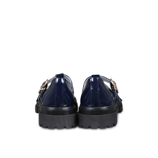 24FW [키즈] 모나리자 플랫 슈즈 8CD009SC 4F13 0056 BLUE - MONNALISA