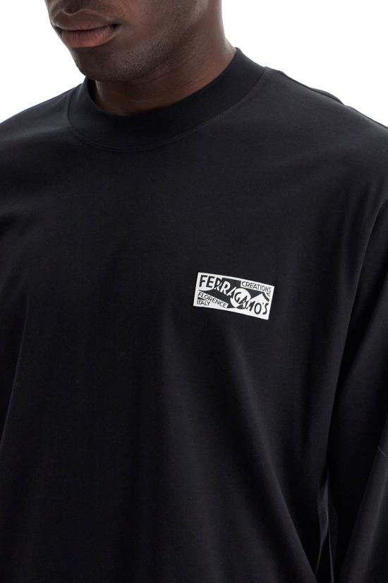 24FW 살바토레 페라가모 긴팔 티셔츠 1223480776298 008NE - SALVATORE FERRAGAMO