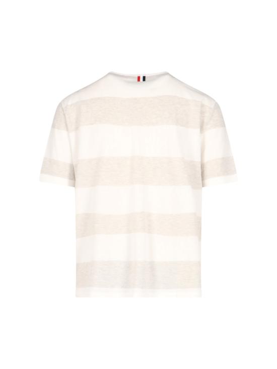  톰브라운 반팔 티셔츠 MJS201A J0049 057 White - THOM BROWNE