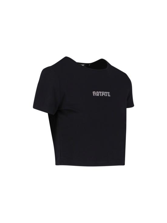  로테이트 바이 크리스텐슨 반팔 티셔츠 111215100 19 4004 Black - ROTATE BY BIRGERCHRISTENSEN