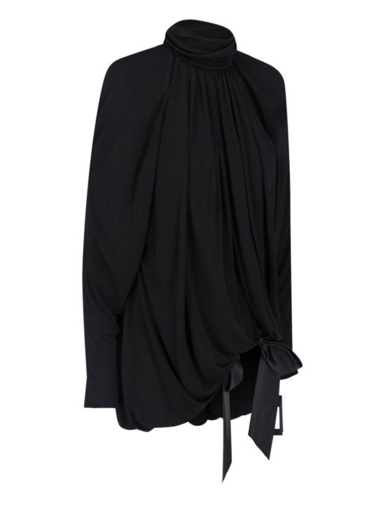  생로랑 숏 원피스 744258 Y6H33 1000 - SAINT LAURENT