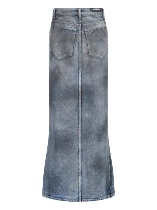  발렌시아가 데님 스커트 744975 TNW01 4974 - BALENCIAGA